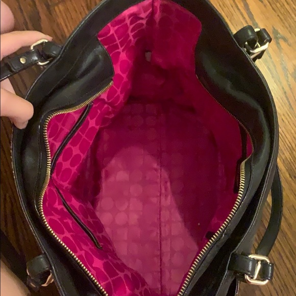 Authentic Kate Spade Black Leather Bag - Picture 4 of 6
